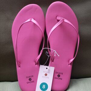 Size 7 - Shade & Shore Pink Flip Flops-  **Price Firm**